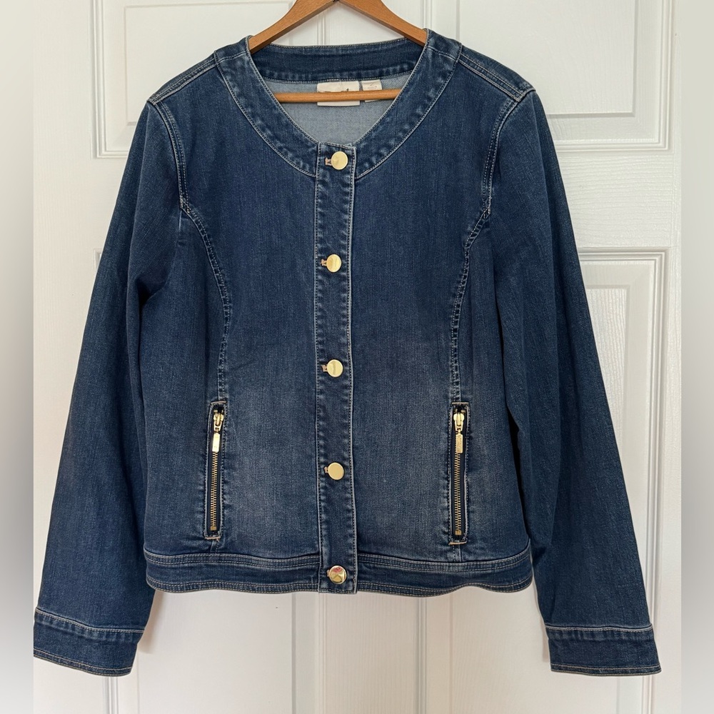 Chico’s Denim Jacket, Size 2